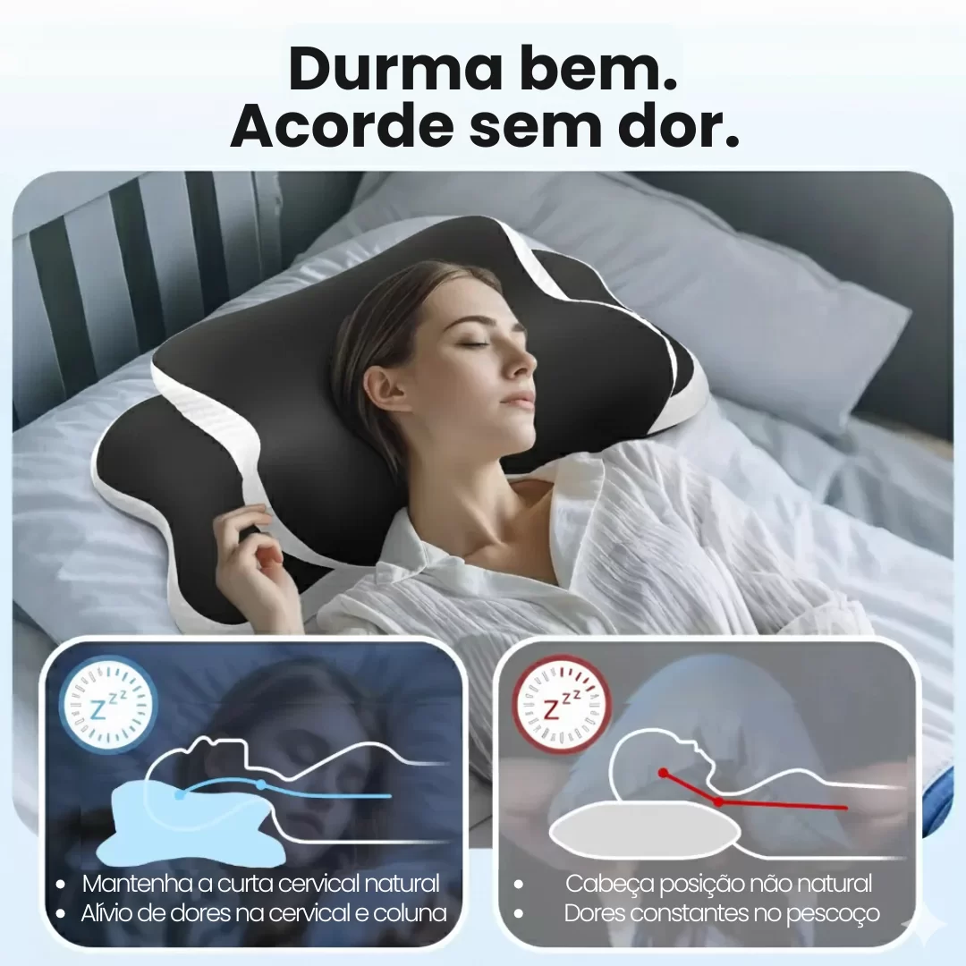 Travesseiro Ortopédico para Alívio da Dor Cervical no Pescoço - Imagem 5